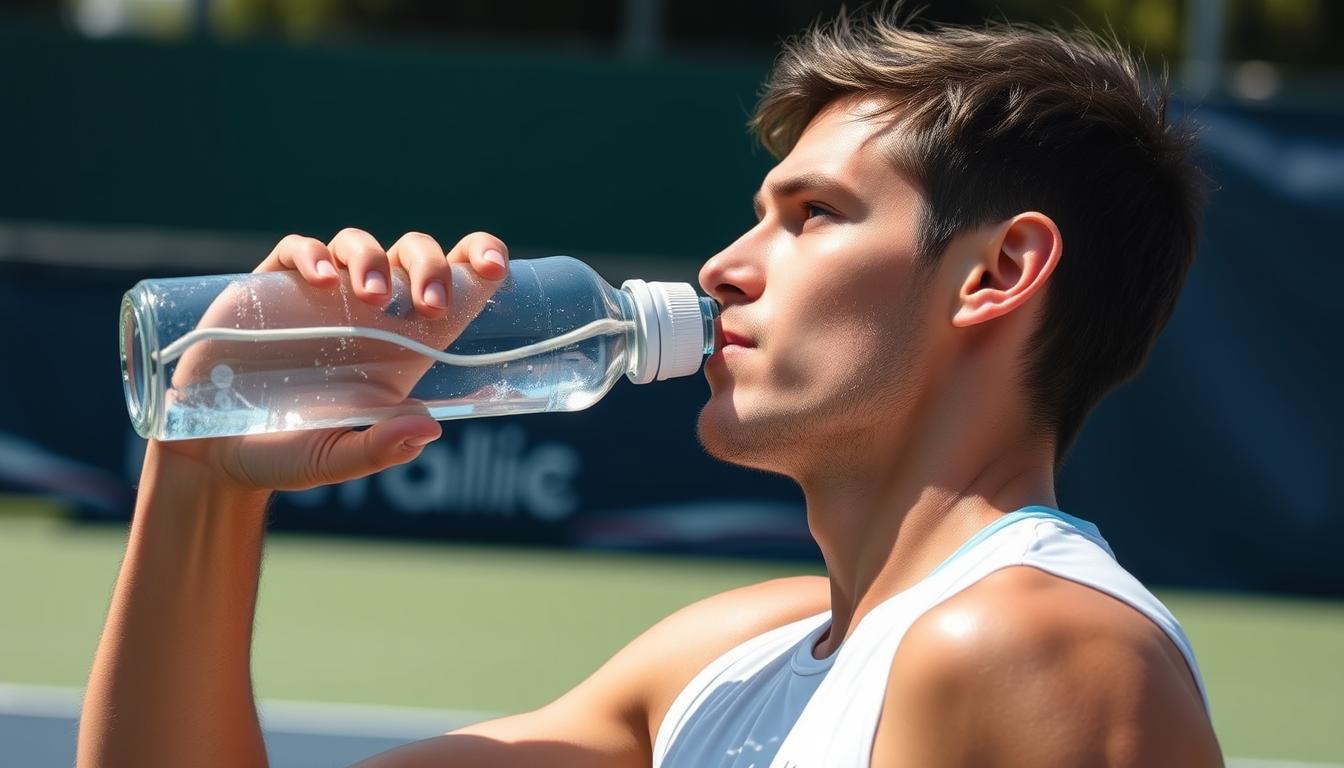 A importância da hidratação no desempenho dos tenistas