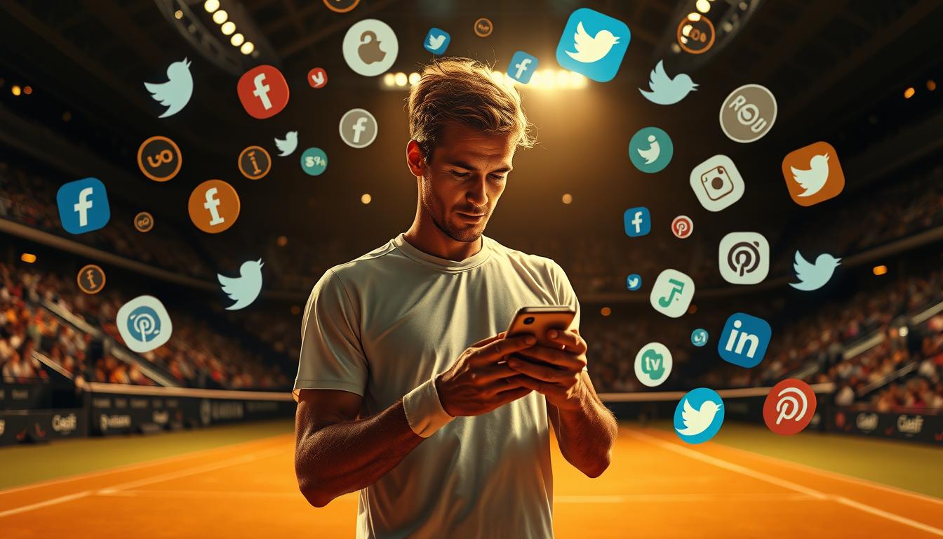 O impacto das redes sociais na carreira de um tenista