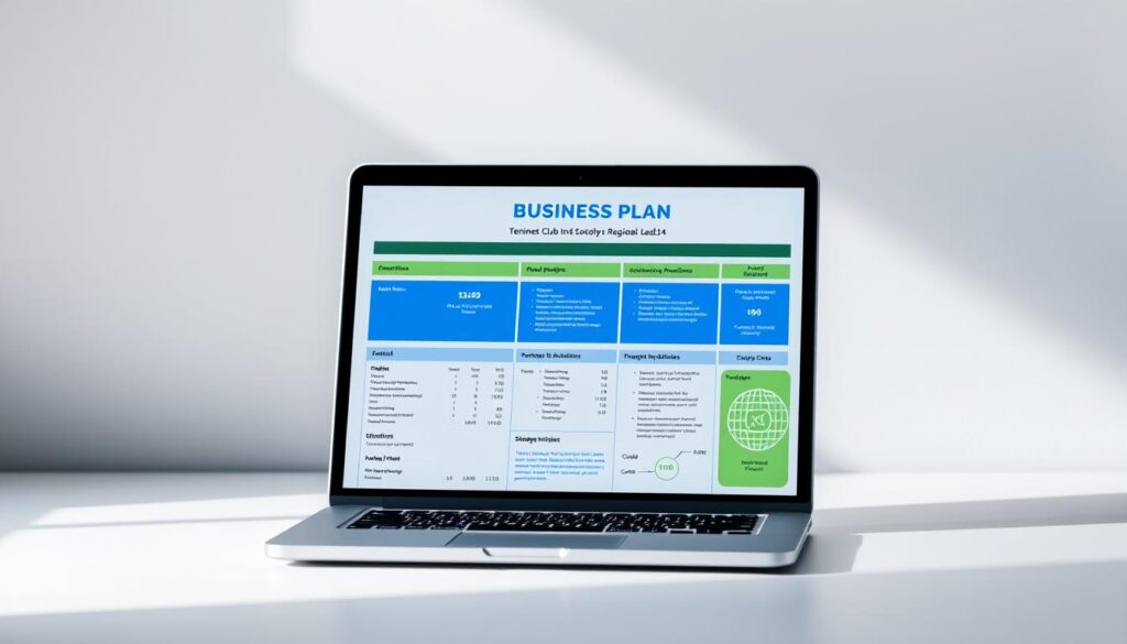 plano de negócios tênis